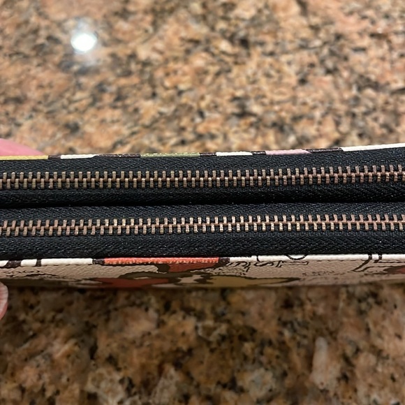 Tous Double Zip Wallet - Bears design - great colours & pattern - Picture 3 of 10